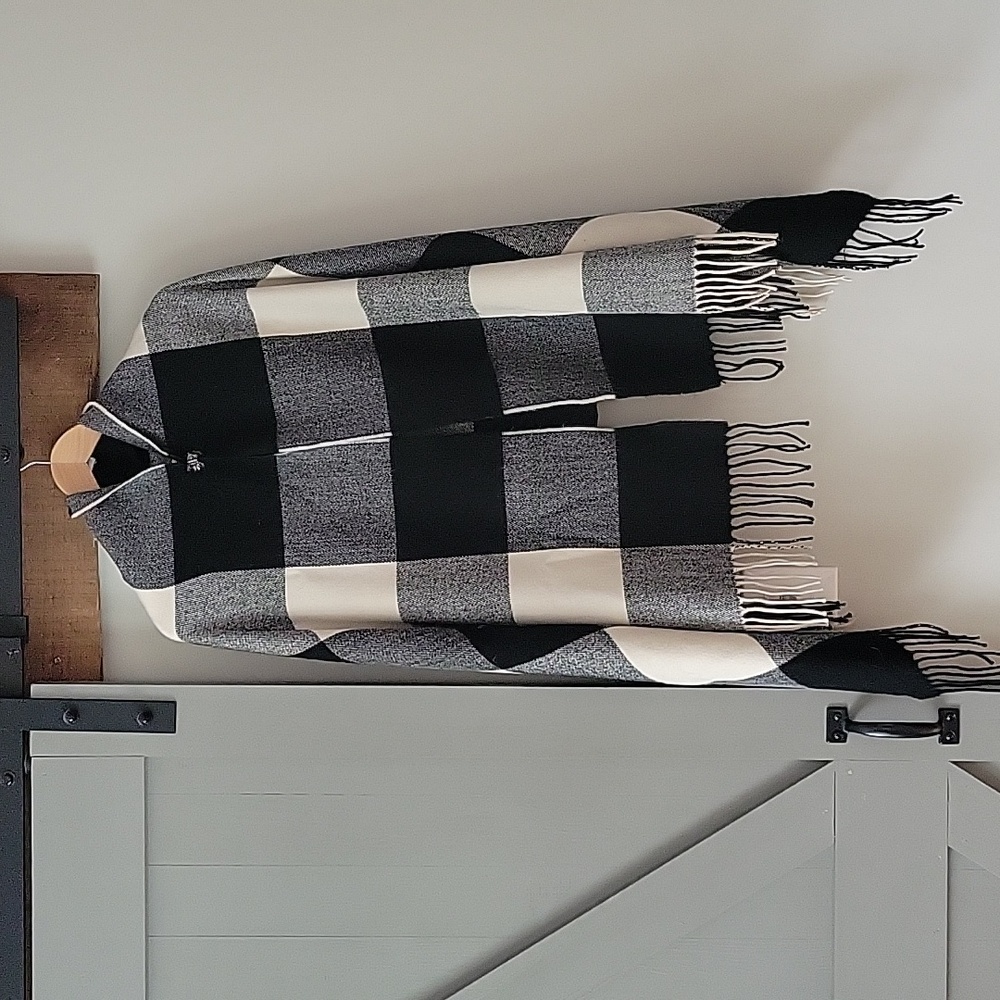 J Crew Buffalo Plaid Wrap